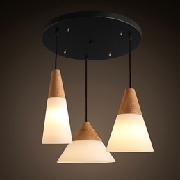 Lampadario a sospensione mini moderno contemporaneo in metallo 3 luci