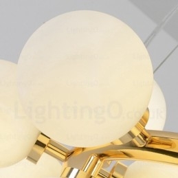 Lampada a sospensione nordica in vetro 25 luci G4 Ø 72 cm H 23 cm