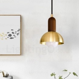 Lampada a sospensione nordica 1 luce E27 Ø 15 cm H 18 cm cavo regolabile 1 m