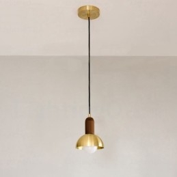 Lampada a sospensione nordica 1 luce E27 Ø 15 cm H 18 cm cavo regolabile 1 m