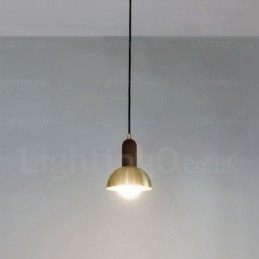 Lampada a sospensione nordica 1 luce E27 Ø 15 cm H 18 cm cavo regolabile 1 m