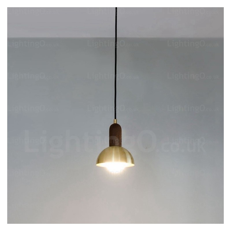 Lampada a sospensione nordica 1 luce E27 Ø 15 cm H 18 cm cavo regolabile 1 m