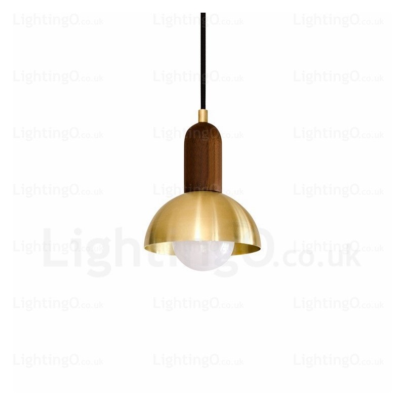Lampada a sospensione nordica 1 luce E27 Ø 15 cm H 18 cm cavo regolabile 1 m