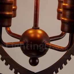 Lampada a sospensione vintage retrò a 4 luci E27, Ø 40 cm, H 40 cm