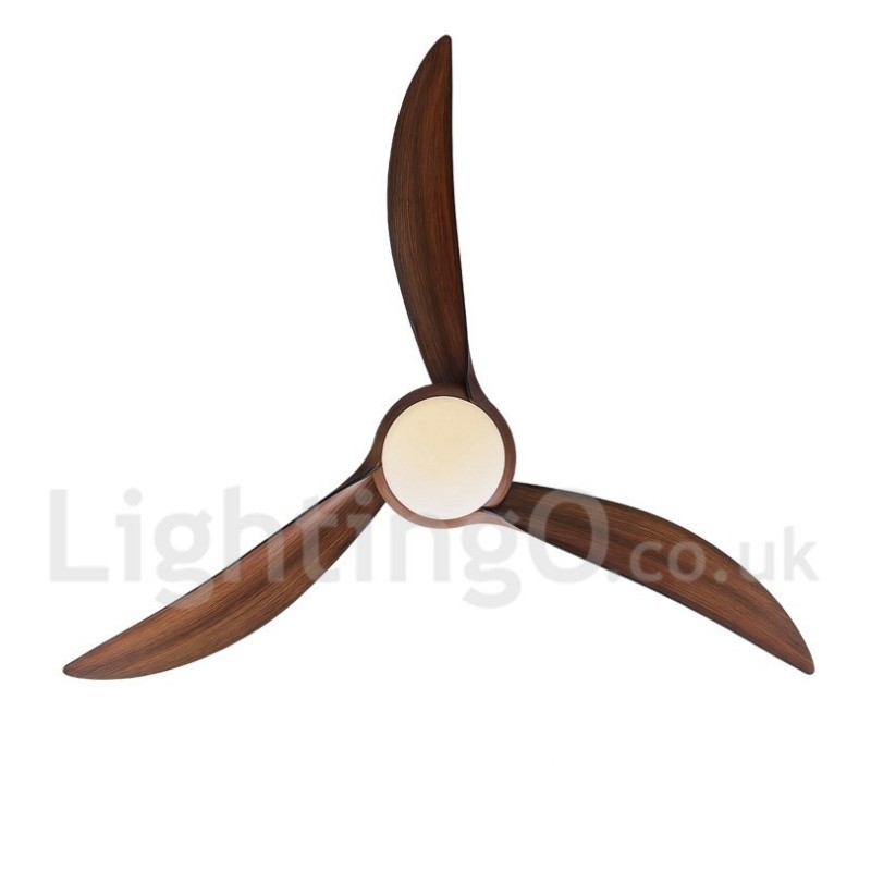 Ventilatore da soffitto rustico Lodge Country 52" con LED e telecomando
