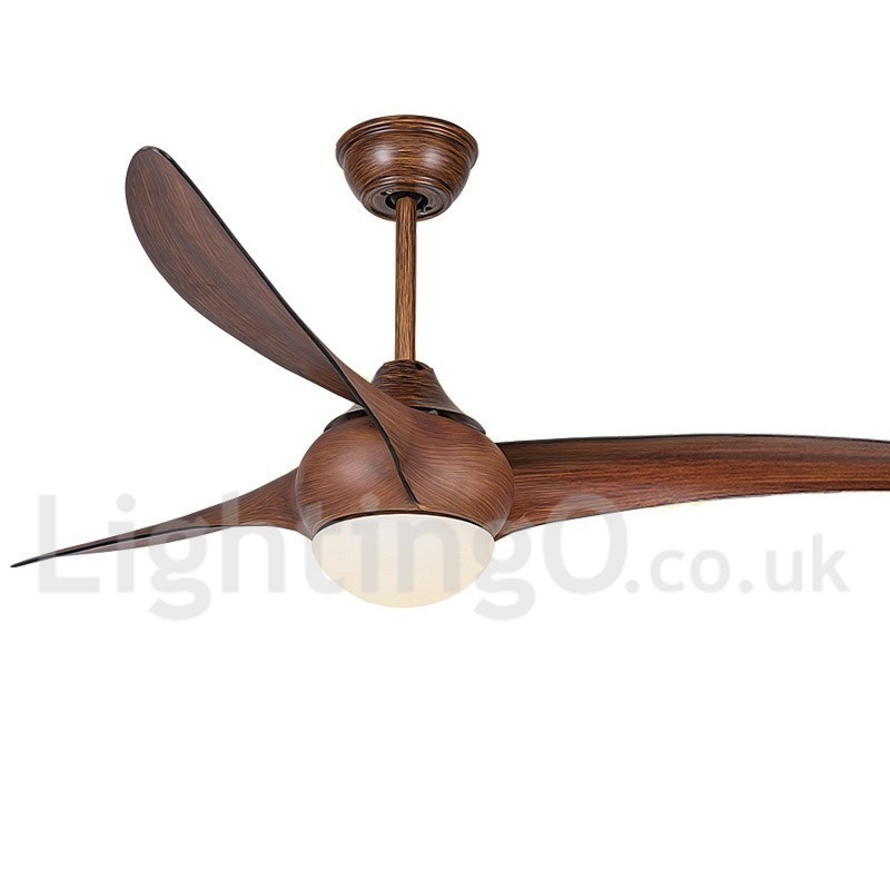 Ventilatore da soffitto rustico Lodge Country 52" con LED e telecomando