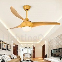 Ventilatore da soffitto rustico Lodge Country 52" con LED e telecomando