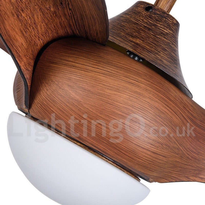 Ventilatore da soffitto rustico Lodge Country 52" con LED e telecomando