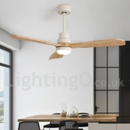 Ventilatore da soffitto LED con telecomando moderno nordico 36" 42" 52"