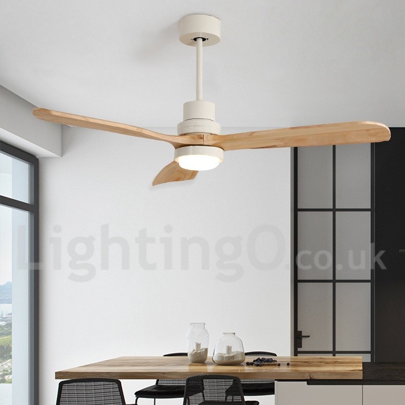 Ventilatore da soffitto LED con telecomando moderno nordico 36" 42" 52"