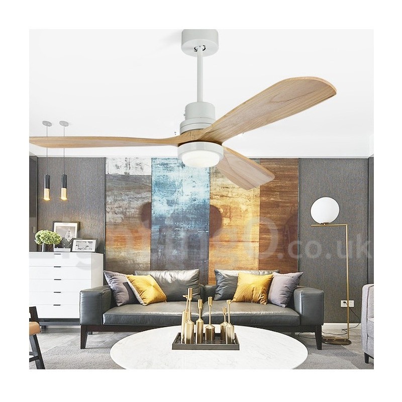 Ventilatore da soffitto LED con telecomando moderno nordico 36" 42" 52"
