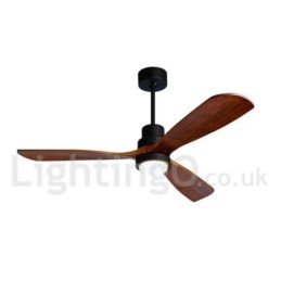 Ventilatore da soffitto moderno nordico 36" 42" 52" con luce LED e telecomando