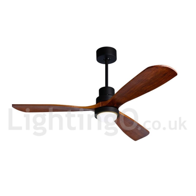 Ventilatore da soffitto moderno nordico 36" 42" 52" con luce LED e telecomando