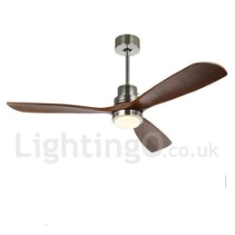 Ventilatore da soffitto moderno nordico con LED e telecomando 36" 42" 52"