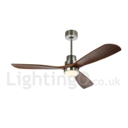 Ventilatore da soffitto moderno nordico con LED e telecomando 36" 42" 52"