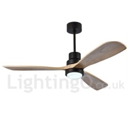 Ventilatore da soffitto moderno nordico con luce LED dimmerabile e telecomando 42" 52"