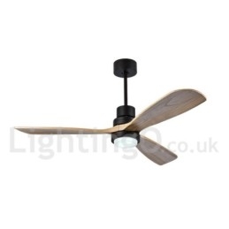 Ventilatore da soffitto moderno nordico con luce LED dimmerabile e telecomando 42" 52"
