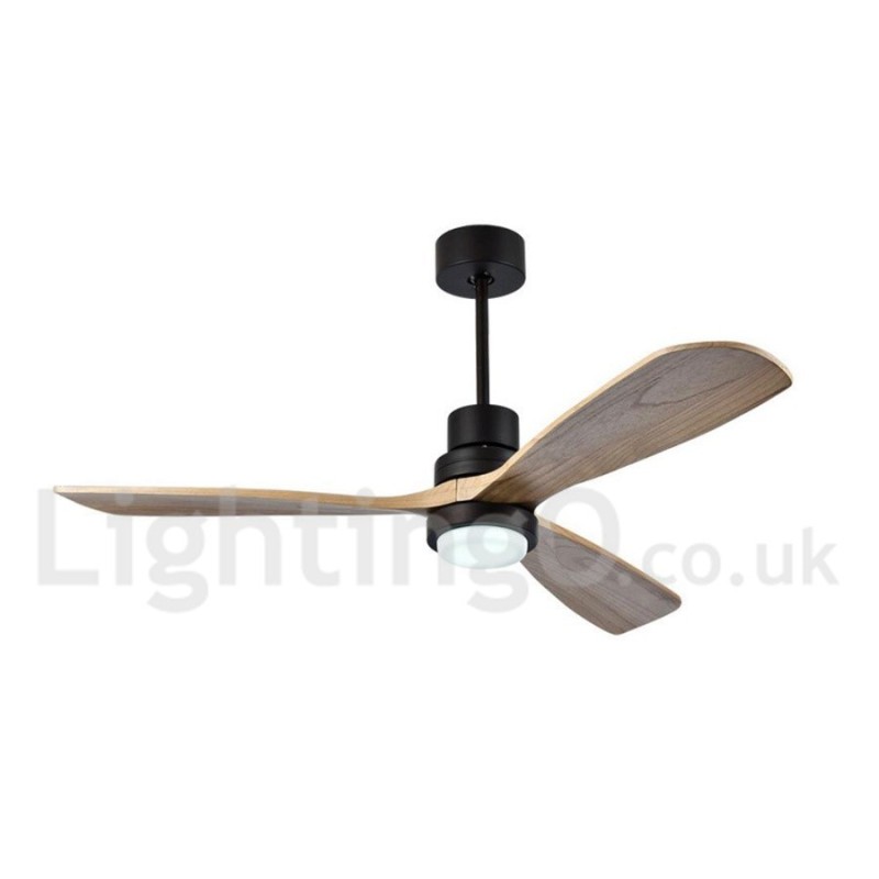 Ventilatore da soffitto moderno nordico con luce LED dimmerabile e telecomando 42" 52"