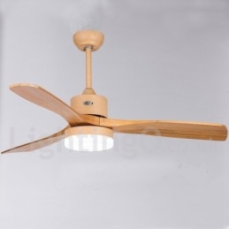 Ventilatore da soffitto country nordico 42" 48" con luce LED e telecomando