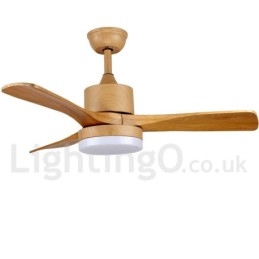 Ventilatore da soffitto country nordico 42" 48" con luce LED e telecomando