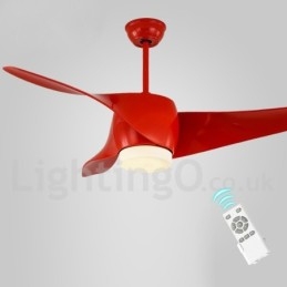 Ventilatore da soffitto moderno stile europeo 52 pollici con telecomando e luce LED