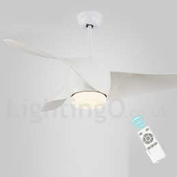 Ventilatore da soffitto moderno stile europeo 52 pollici con telecomando e luce LED