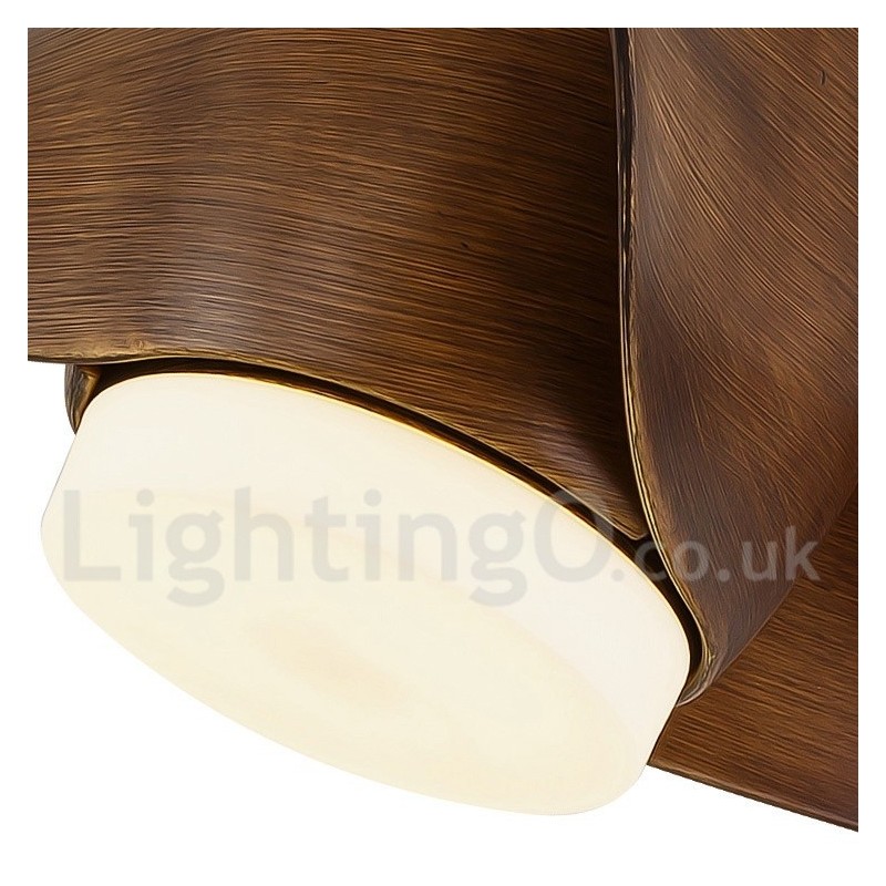 Ventilatore da soffitto moderno stile europeo 52 pollici con telecomando e luce LED