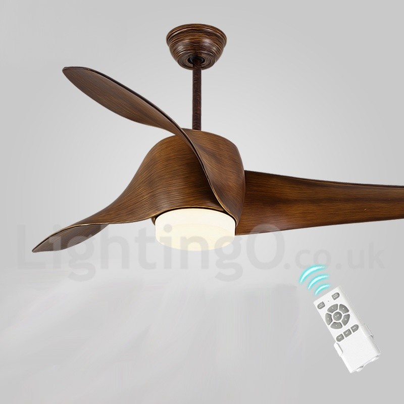 Ventilatore da soffitto moderno stile europeo 52 pollici con telecomando e luce LED