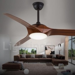 Ventilatore da soffitto moderno stile europeo 52 pollici con luce LED e telecomando