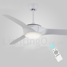 Ventilatore da soffitto moderno stile europeo 52 pollici con luce LED e telecomando