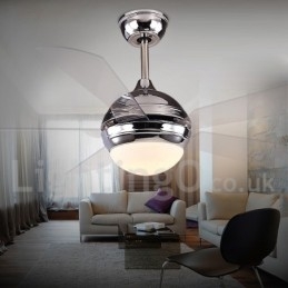 Ventilatore da soffitto moderno europeo da 52 pollici con telecomando e luce LED