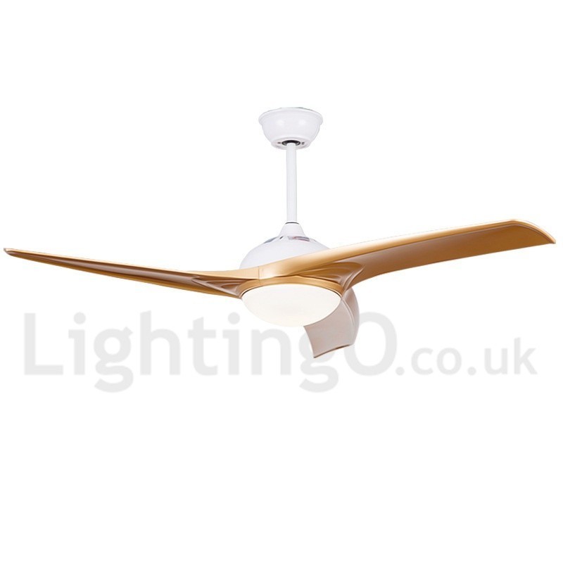 Ventilatore da soffitto moderno stile europeo 52 pollici con luce LED e telecomando