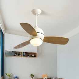 Ventilatore da soffitto Country Nordico 34" 36" 42" con LED e telecomando