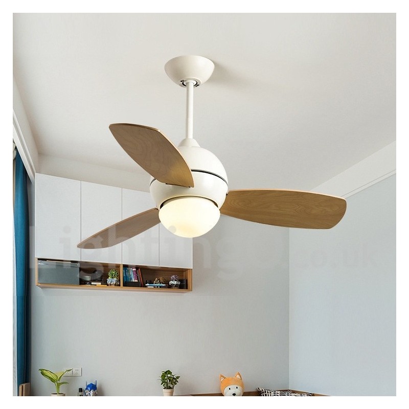 Ventilatore da soffitto Country Nordico 34" 36" 42" con LED e telecomando