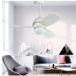 Ventilatore da soffitto Country Nordico 34" 36" 42" con LED e telecomando
