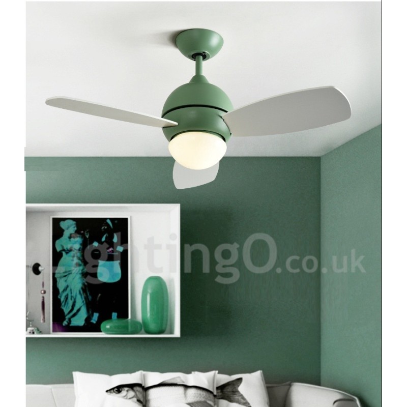 Ventilatore da soffitto Country Nordico 34" 36" 42" con LED e telecomando