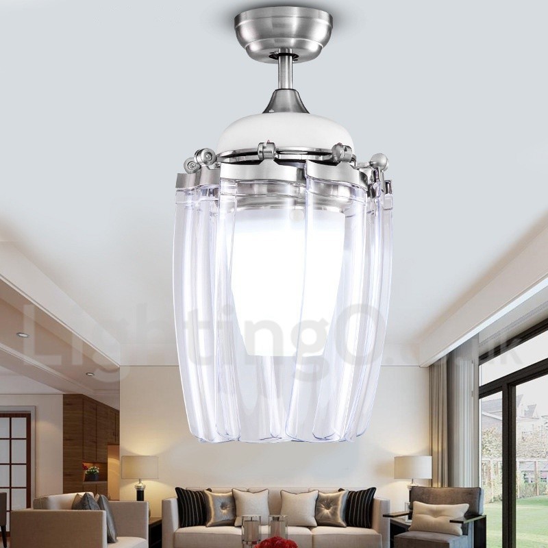 Ventilatore da soffitto moderno contemporaneo 42" con telecomando e LED