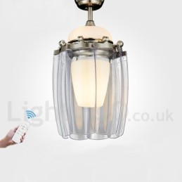 Ventilatore da soffitto moderno contemporaneo 42" con telecomando e LED