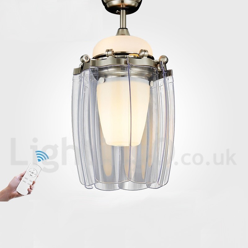 Ventilatore da soffitto moderno contemporaneo 42" con telecomando e LED