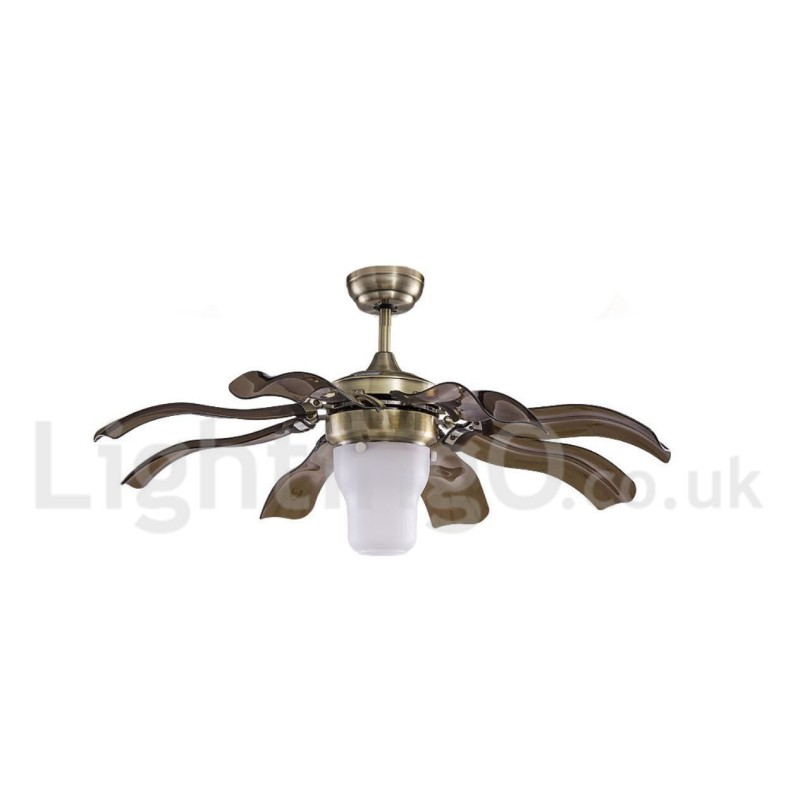 Ventilatore da soffitto moderno contemporaneo 42" con luce LED e telecomando