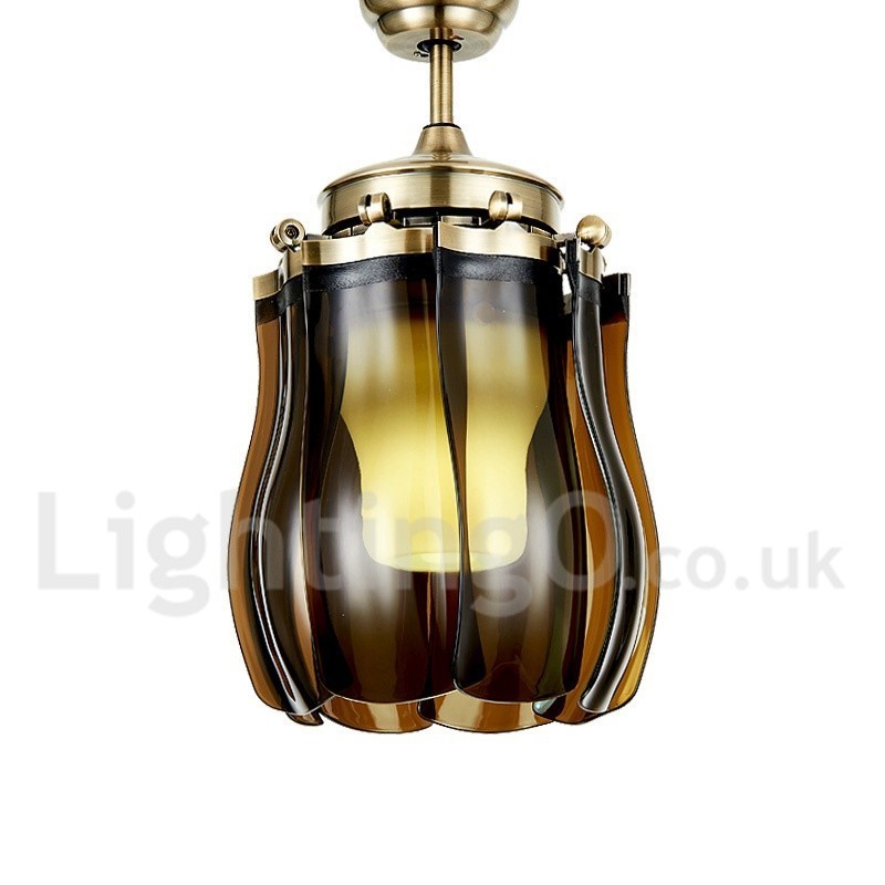Ventilatore da soffitto moderno contemporaneo 42" con luce LED e telecomando