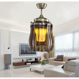 Ventilatore da soffitto moderno contemporaneo 42" con luce LED e telecomando