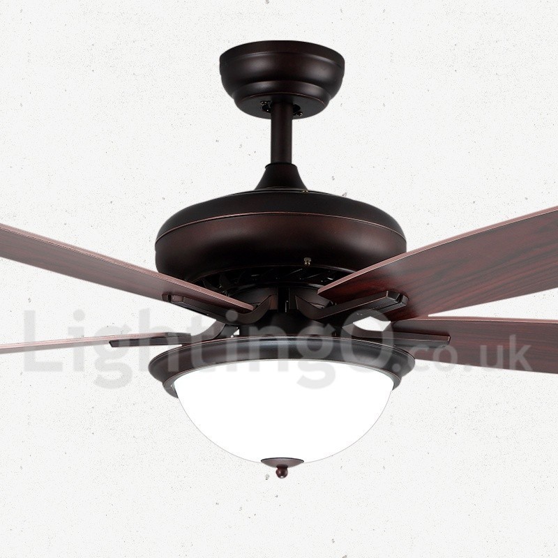 Ventilatore da soffitto vintage rustico retrò 52 pollici