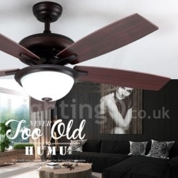 Ventilatore da soffitto vintage rustico retrò 52 pollici