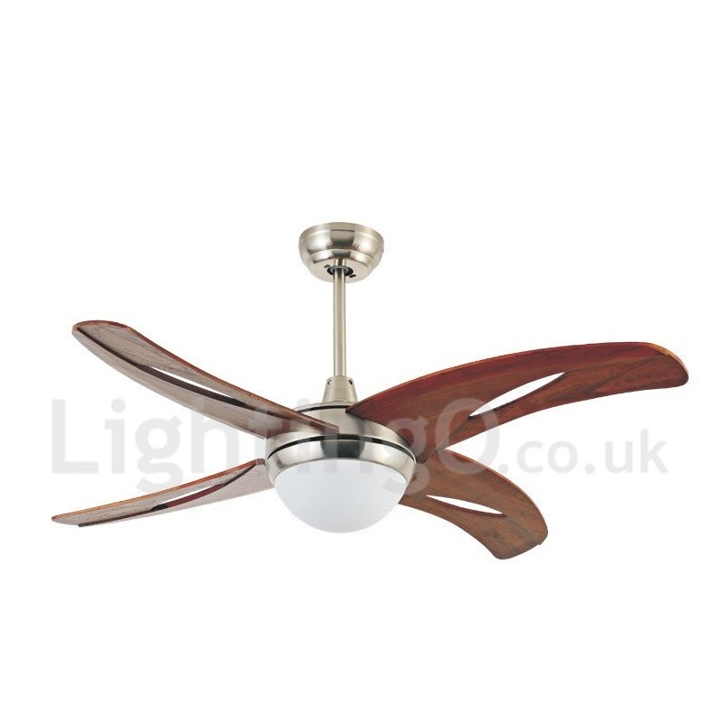 Ventilatore da soffitto LED 42" moderno con telecomando, 3 velocità