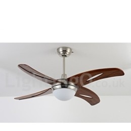 Ventilatore da soffitto LED 42" moderno con telecomando, 3 velocità