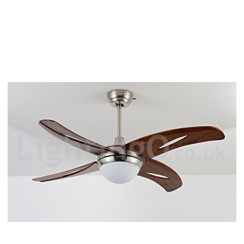 Ventilatore da soffitto LED 42" moderno con telecomando, 3 velocità