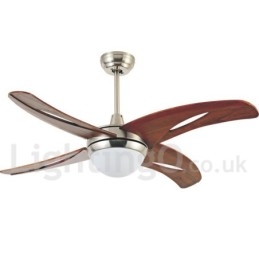 Ventilatore da soffitto LED 42" moderno con telecomando, 3 velocità