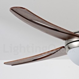 Ventilatore da soffitto LED 42" moderno con telecomando, 3 velocità