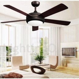 Ventilatore da soffitto vintage europeo 52 pollici con LED caldo e telecomando